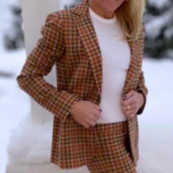 J. McLaughlin Aubrey Plaid blazer, XS, L1501 - Picture 2 of 6